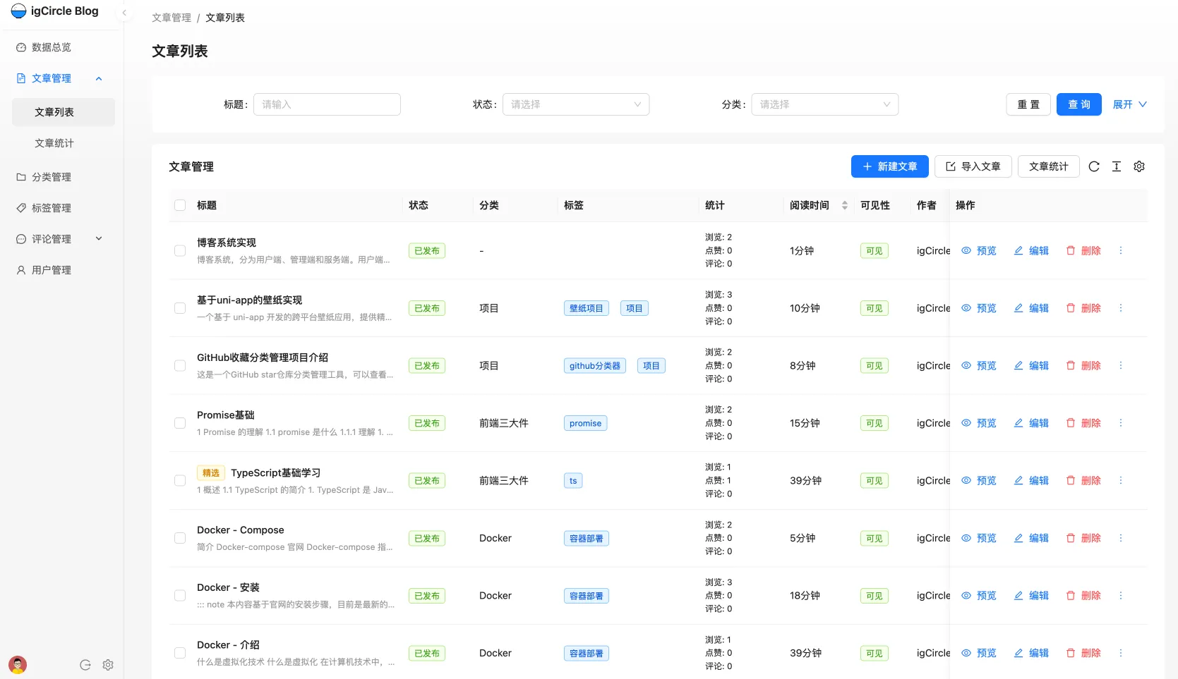 文章列表